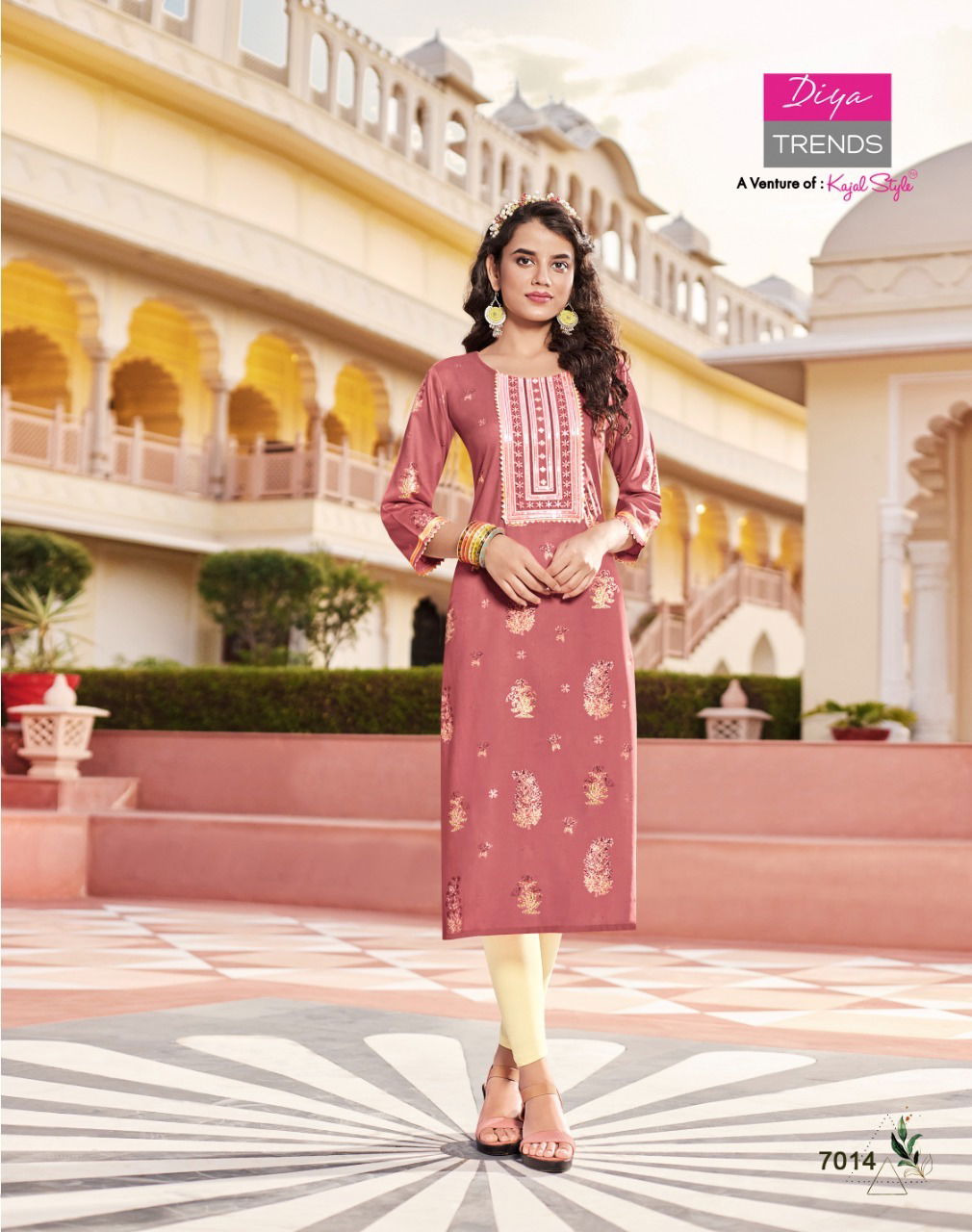 Victorias Vol 7 By Diya Trends Ethnic Wear Wholesale Embroidery Kurtis Catalog
